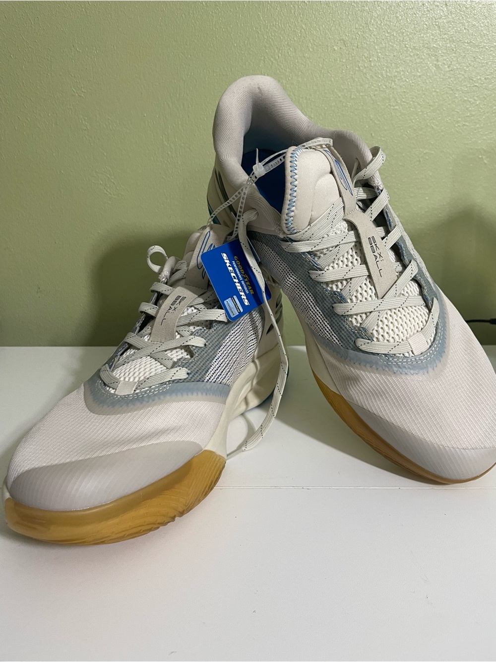 Skechers SKX Float Men's Athletic Shoes Size 14 White Blue Goodyear Rubber Sole - Picture 7 of 12